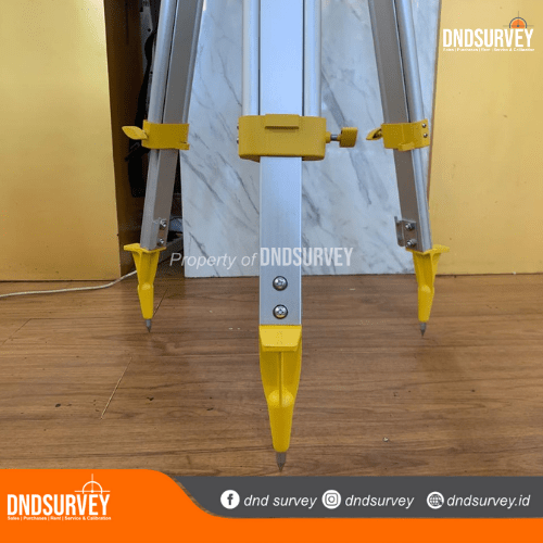 tripod statif alumunium yellow double kuncian