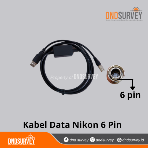 Kabel Data untuk Total Station Nikon